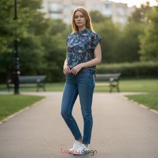 Organic cotton top URSA - JUNGLE CAT